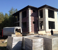 Строительство дома из блоков. Фото 1